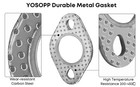 Gy6 Exhaust Bolt Nuts Gasket For 50cc 70cc 90cc 110cc 125cc 150cc Scooters