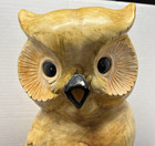 Vintage 1977 Alberta s Molds Inc 15-in Large Ceramic Retro Owl Bank Nature Read