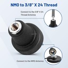 Nmo To 3 8 X 24 Thread Adapter Antenna Mount Low Loss For Cobra Midland Cb Radio