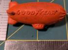 Goodyear Blimp Denier Rubber Eraser Toy Figurines 1970 s Rare Lot 2 Vintage