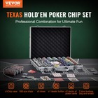 Vevor 500-piece Poker Chip Set With Aluminum Case Cards 11 5 Gram Casino Chips