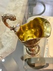 Silver Plate Gravy Server With Head On Handle And Detail 