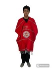 Mexican Poncho   Mexico   Tricolor    Sarape Poncho    One Size   Azteca   Red