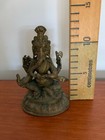Vintage Indian Cast Brass Hindu Ganesha Elephant God-hindu-religious