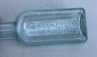 Antique Vintage Psychine Aqua Glass Medicine Bottle 6 5   