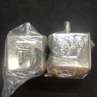 Dreidel Silver Tone Metal Empty Ready For Gelt Open Sides For Filling Lot Of 4