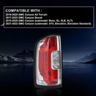 Tail Light Left Driver Side For Gmc Canyon 2015-2022 Red Clear 84916709
