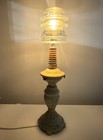 Vintage Insulator Lamp Made W  Real Antiques  Wood Peg   Hemingray 56 Cd203 010 