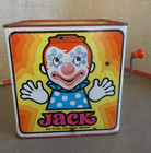 Vintage 1971 Mattel Jack N The Box Clown Tin Litho Music Box Metal Retro Works 