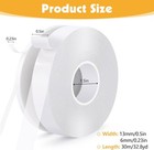 2 Rolls Double Sided Fabric Tape  0 51in  0 23in Hem Tape  No Sew No Iron  Quick