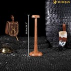 Wooden Helmet Stand For Medieval Head Armor Display Brown Wood Hat Stand Natural