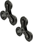 Pair Of  Stair Climbing Shopping Cart Wheels For Shopping Laundry Cart