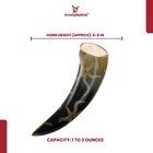 Medieval Buffalo Horn Drinking Cups     Set Of 3 Handmade Horn Medieval Viking Mug