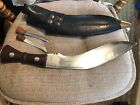 Indian  Kukri Gurkha 12  Fighting Knife   Leather Scabbard