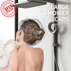 Disposable Shower Caps  Plastic Clear Hair Cap Large Thick Waterproof Bath Caps 