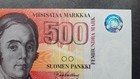 Finland 500 Markkaa 1986  Aunc  P120  Litt A     621