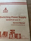 Original Atari Switching Power Supply Arcade Video Game Manual