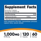 Nutricost L-methionine  1 000 Mg  120 Capsules - 60 Servings