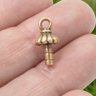 Antique Copper Glue-in Caps 3mm Peg  Tierracast Joy Design Bails 4-pack