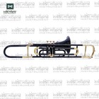 Valve Trombone Brass Musical Instrument With Mouthpiece And Hard Case 