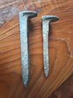 Antique Railroad Spikes  set Of Two  6 Inch And 5 5 Inch 