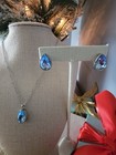 Park Lane Snowfall Necklace Earrings Set Silver Tone