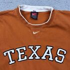 Vtg Nike University Of Texas Longhorns Center Swoosh Shirt M Orange Double Layer