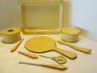 Antique Art Deco Celluloid Vanity 11 Pc  Set Tray Mirror Scissor 11-pc 1920 s