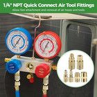 45 Pcs Air Coupler   Plug Kit  1 4 In Npt Quick Connect Air Fittings Set  Indust