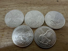 Lot Of 5 2024 S ilv er American Eagle 1 Oz  Fine  999 Us Oz Coins