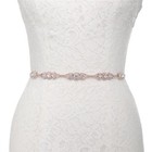 Rhinestone Bridal Belt Crystal Bridal Sash Wedding Belt For Wedding Prom Dress