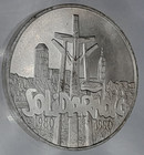 Poland 100000 Zlotych 1990  Solidarity  Solidarnosc  Gdansk - 1 Oz Silver  999