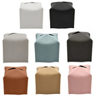 Pu Leather Tissue Box Cover Square Tissue Holder Bathroom Vanity Organizer