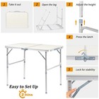 2 3 3 6ft Aluminum Folding Table Camping  Wedding Party Patio Portable Outdoor