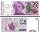 Argentina 50 Australes  1986-1989 Nd  P-326b 2  Unc X 10 Pcs