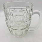 Pair Vintage Winston Barrel Mug 6    Cigarette Tobacco Thumbprint Glass Cup Set