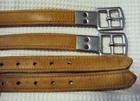 Bates Stirrup Leathers - Lined - Quality Brown Leather - 1  X 56  - Nice
