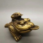Antique Craft Collect Retro Brass Three-legged Golden Toad Decoration Ornament
