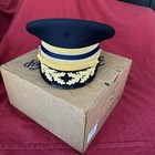 Vintage Kingform Cap Size 7 Military Academy Dress Visor Hat Made Usa