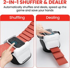 Automatic Card Shuffler And Dealer 2-in-1 Includes 2 Decks  Handles 2 Decks   8