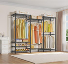 V5 Portable Closet Wardrobe Heavy Duty Clothes Rack  Freestanding Clothing Rack
