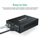 Gigabit Single-mode Lc Fiber To Ethernet Media Converter With Sfp Lx Module  1 2