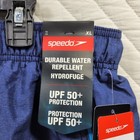 Speedo Swim Shorts Mens Xl Blue Durable Water Repellent Hydrofuge Upf 50  New