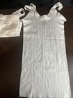 Indera Women s White Ribbed Tank Tops Lot Of 4 Size M Nwot 100  Cotton