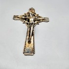Vintage Metal Crucifix Wall Cross Jesus Inri Catholic Religious Decor 10 Inch