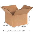 100 6x6x4 Cardboard Paper Boxes Mailing Packing Shipping Box Corrugated Carton