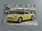 Pair Of Ford Thunderbird Reborn Automotive Show Dealer Brochure Postcard