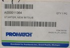 Promatch A000011364 Starter Motor For Mitsubishi 12v 2-bolt Flange