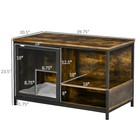 39 75  Pet Crate Furniture End Table Wood Cage For Cats   Small Dogs Shelf