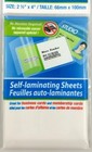 Self Laminating Card Pouches - 4 Pack- Size 2 5  X 4   66mm X 100mm 